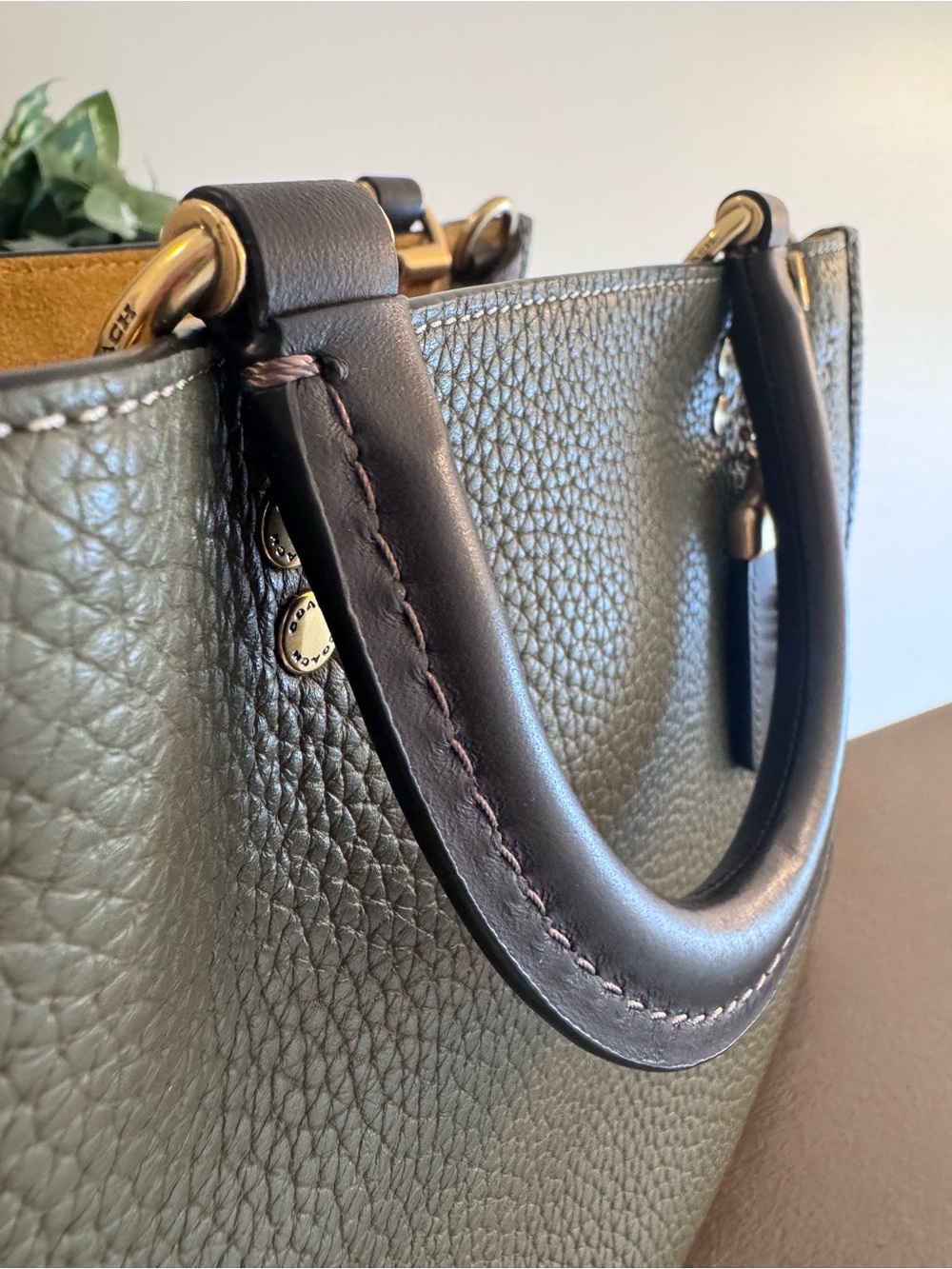 NEW COACH Rogue 25 in Army Green in Regenerative Leather C1764 - pending sale - Picture 10 of 14